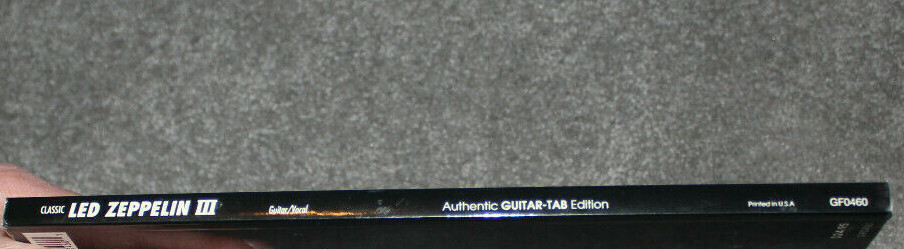 Led Zeppelin III Guitar/Vocal Tab Book