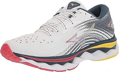 

Женские кроссовки Mizuno Wave Sky 6, белый/гибискус, 10 B, средний размер США, White/hibiscus