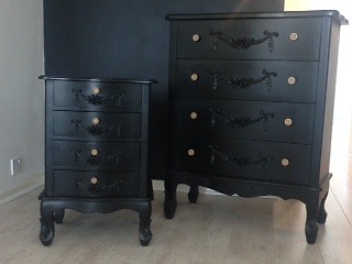 Laura Ashley Chest Of Drawers Set Black In Bognor Regis West