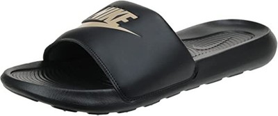 Мужские шлепанцы Nike Victori One Slide черные/золотой металлик (CN9675 006) — 6