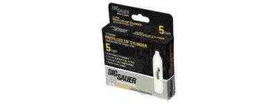Sig Sauer 12 Gram CO2 Cartridges (5 Pack) Pre-Filled Cylinders AC-12-5
