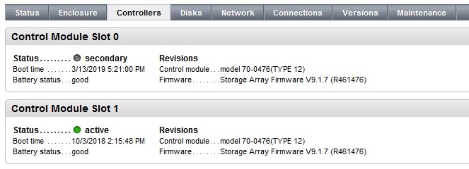 Dell EqualLogic Type 12 Controller Module PS4100 PS4100E PS4100X PS4100XV E09M