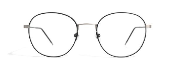 Götti Switzerland ARIK SBBLKM Mens Womens Glasses Titanium Round Silver
