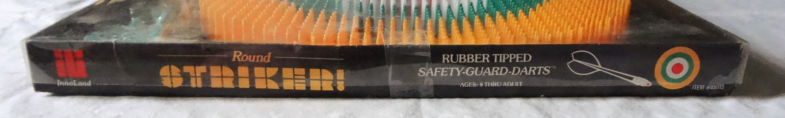 1988 InnoLand Round Striker Safety Guard Darts Game - Never Used
