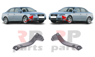 PER AUDI A4 B7 2004-2008 NUOVO SET COPPIA STAFFE SUPPORTO INFERIORE PARAURTI ...