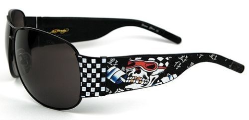 Ed Hardy Black Square Logo Sunglasses Floral Women NWT Ed Hardy Camouflage Black Square Sunglasses | Liberty Center main image 4