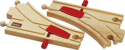 BRIO 63334400 Mech. Weichenpaar (L1/M1)