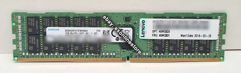 46w0829 - 16gb Truddr4 Memory 2rx4, 1.2v Pc4-19200 Cl17 2400mhz Lp Rdimm 46w0831