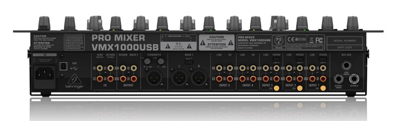 Behringer VMX1000USB 7 Ch Dj Mixer With Usb Bpm