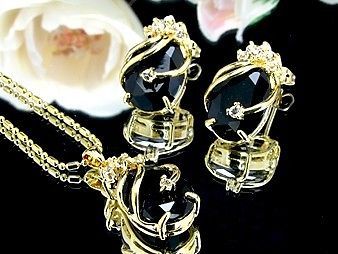 Sapphire Yellow Gold Fashion Jewelry Sets