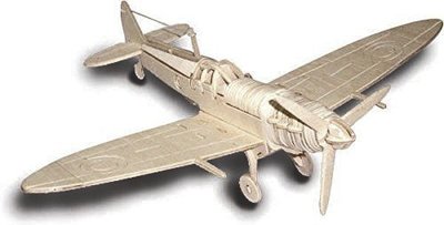 Spitfire: Woodcraft Quay Construction Wooden 3D Model Kit P301 Age 7 plus