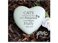 Personalised Dog/Cat Pawprints Heart Memorial