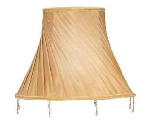 Tisch-Lampenschirm *rund* Schwarz Lack D=40cm, Innen Silber , E27