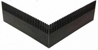 PVC Aquarium Überlaufkamm 25 cm zum Aufstecken für 3-12 mm Glas EUR 38,00 / m
