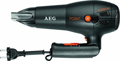 AEG HT 5650 - Secador de pelo profesional iónico, 3 niveles de temperatura,