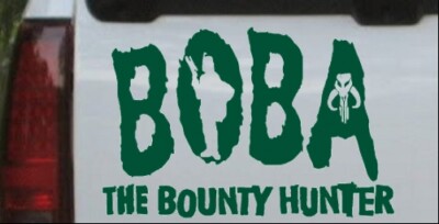 Star Wars Boba Fett The Bounty Hunter  Car or Truck Window Laptop Decal Sticker