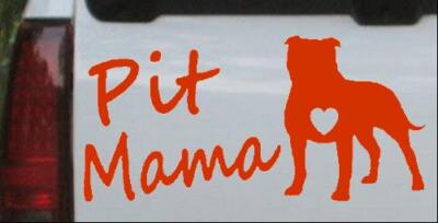 Pit Bull Mama Dog Car or Truck Window Laptop Decal Sticker 6X3