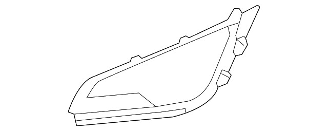 2018-2022 Ford Ecosport Lamp Bezel - Right Front Fog