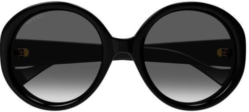 Pre-owned Gucci Gg1256s-001 Black Black Grey In Gray