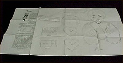 SALE Vintage Bib Apron Full Size Pattern 1940s MAMMY Black Americana Sew Project