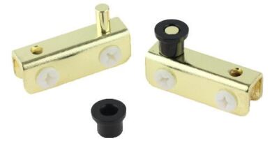 Pivot Glass Door Hinge - Pair - Brass