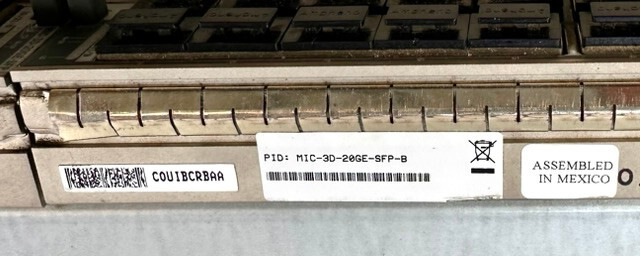 Juniper Networks MX-MPC2-3D MPC Module w/ x2 MIC-3D-20GE-SFP Exp Slots #16