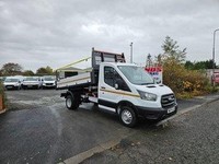 2024 ON 74 PLATE FORD TRANSIT 350 130BHP 1 STOP TIPPER PICKUP 419 MILES ULEZ 