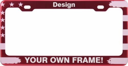 Blue License Plate Frame 2-Pack Red Aluminum License Plate Frames - Front & Rear Metal Plate Holders For Cars, Sleek Design License Plate Frame Red - Foto 8