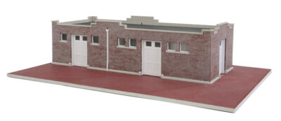 Walthers 933-4056 HO Brick Mission-Style Santa Fe Freight House Kit