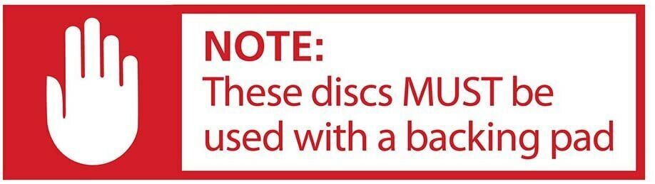 SATC 7" x 7/8" Fiber Resin Sanding Disc Calcined Aluminum Oxide 16 Grit 100 Pack