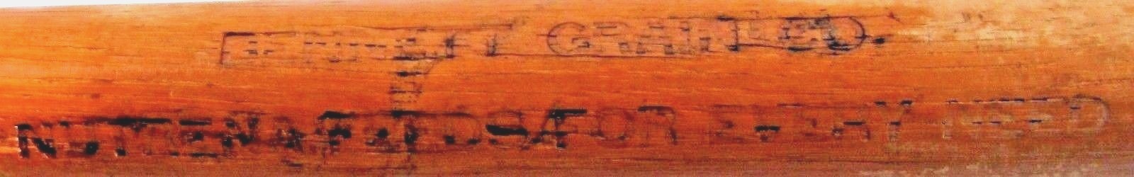 NUTRENA FEEDS BENNETT IOWA BENNETT GRAIN COMPANY VINTAGE WOODEN CANE ADVERTISING