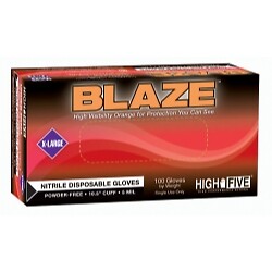 BLAZEÂ  Powder-Free Nitrile Exam Gloves, Small Microflex MFXN481