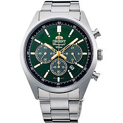 ORIENT Neo70's WV0031TX Green Solar Chronograph Elegant Men's Watch New in Box