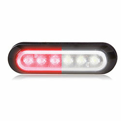NIB Maxxima M20386RWCL Surface Mount 6 LED Strobe, Red/White
