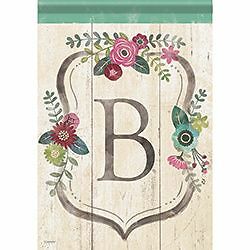 Classic Floral Monogram B 12.5