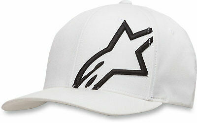 GENUINE ALPINESTARS SHIFT FLEXFIT BASEBALL CAP (S/M OFF WHITE)