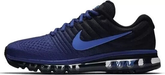 Nike Air Max 2017 Running Blue Black Cobalt Sneakers Retro 849559-401 Mens Size