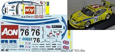 1/43 Decal Porsche 911 GT3 RS 'PK Sport' 24h Le Mans 2001