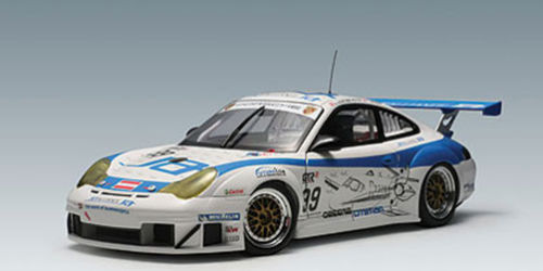Porsche 911 GT3 RSR présentation Autoart 1/18 (Neuf avec emballage d