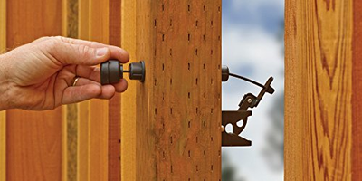 GH Gate Products EZGT001 Gate Latch Pull, Black, Adjustable