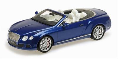 MINICHAMPS 2013 Bentley Continental GT Speed Cabrio Blue LE