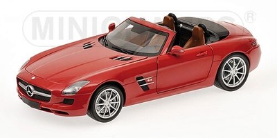 MERCEDES BENZ SLS AMG ROADSTER 2011 RED METALLIC