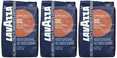 Lavazza Italian ''Super Crema'' Espresso Whole Bean Value Pack (3 x 2.2 lb bags)