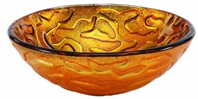 Pegasus PEGVS-COR-GLD Glass Vessel Sink in Gold Coral