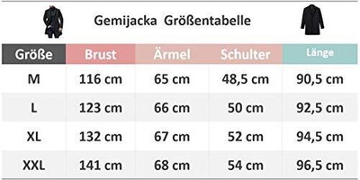 GEMIJACKA GEMIJACKA MANTEL HERREN WINTER WOLLMANTEL SLIM FIT LANGE JACKE HERREN BUSINES...