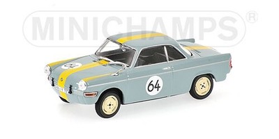 Bmw 700 sport martini huelbusch 12h nuerburgring 1961 1/43 modellismo