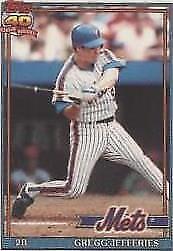 1991 Topps Micro - Gregg Jefferies #30
