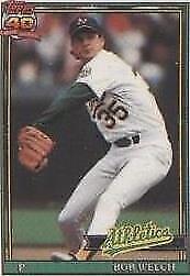 1991 Topps Micro - Bob Welch #50