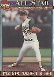 1991 Topps Micro - Bob Welch #394