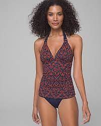 

Двусторонний топ-танкини с бретелькой Tommy Bahama Ikat Diamonds, разноцветный, S, Multi